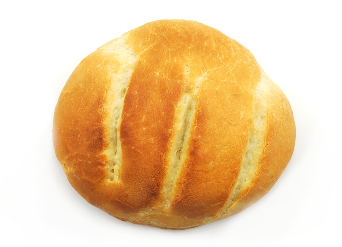 bread baked in a bread cloche