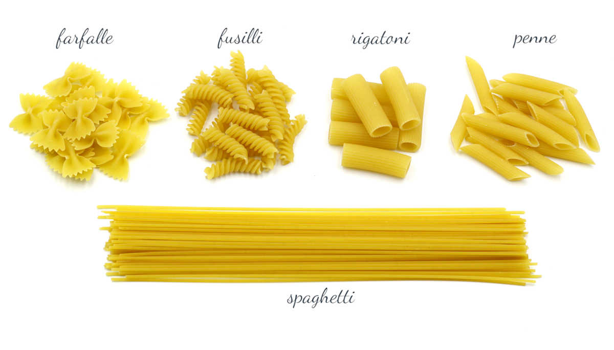 Italian pasta types